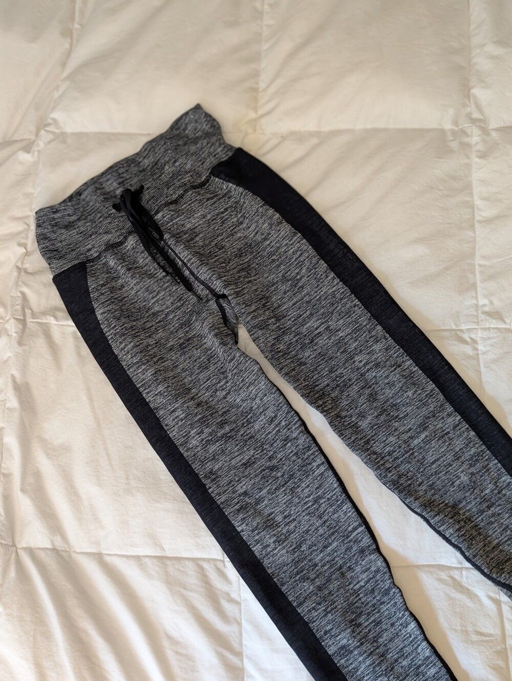Pink Active High Waist Yoga Pants Gray Black Gym Running Workout Leggings S - Picture 4 of 7